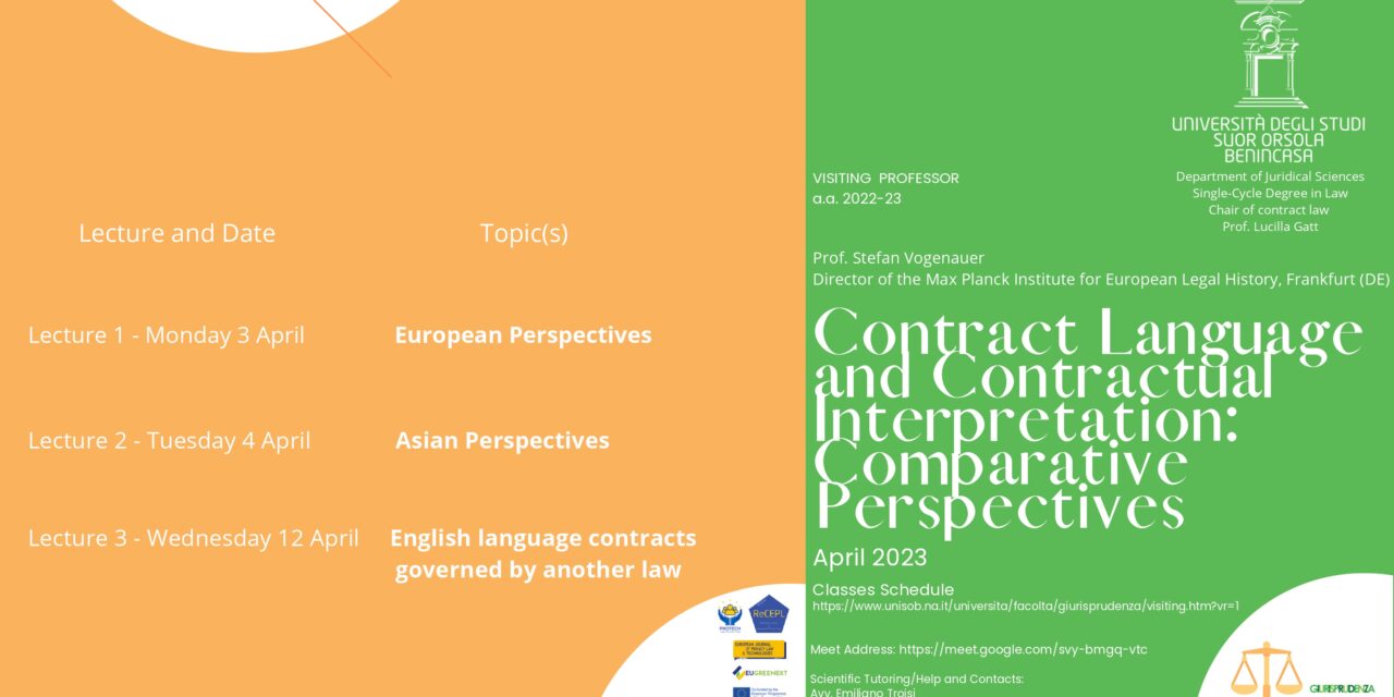 Contract Language and Contractual Interpetation: Comparative Perspectives